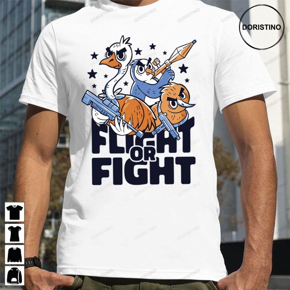 Flight Or Fight Armed Bird Characters Trending Style